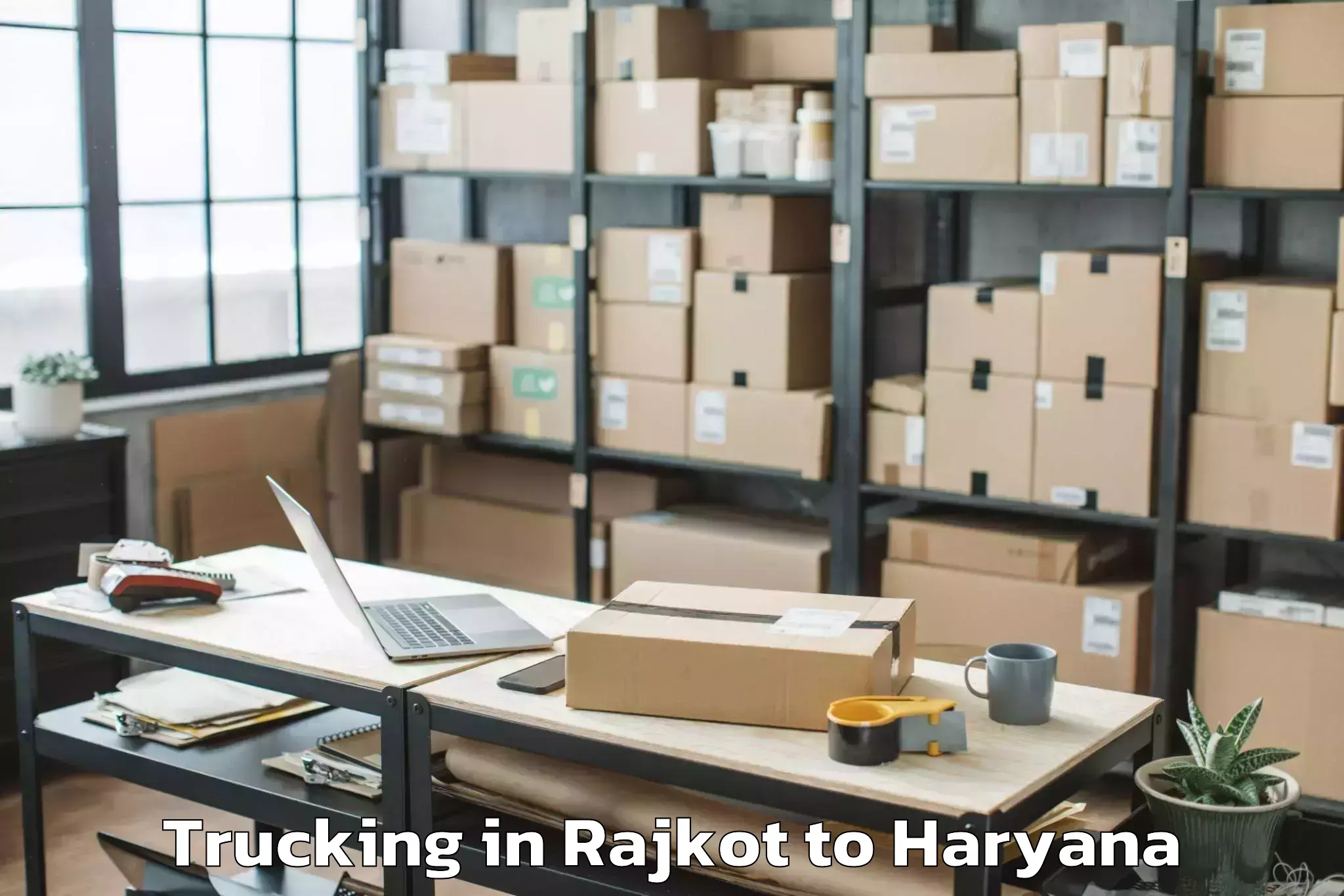 Professional Rajkot to Starex University Gurgaon Trucking